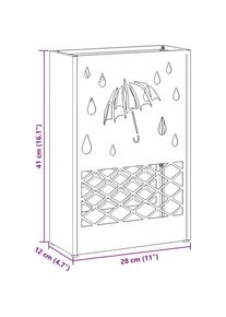 vidaXL, Regenschirmst&auml;nder, Regenschirmst&auml;nder (28 x 12 x 41 cm)