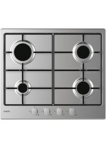 Candy CEL6PBRX Edelstahl-Einbauherd 59 cm Gas 4 Herd(e), Kochfeld, Silber