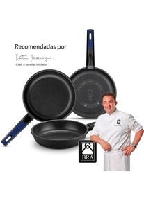 BRA A461220, Pfanne + Kochtopf, Mehrfarbig, Blau, Schwarz