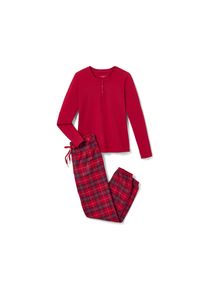 Tchibo - Flanelpizsama - nő - m&eacute;ret XXL 52/54 - piros