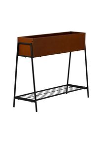 Tchibo - Hochbeet mit Ablage - 100x35x80cm - braun - Stahl