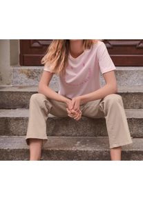 Tchibo - Jeans mit weitem Bein - Damen - Gr. 42 - beige