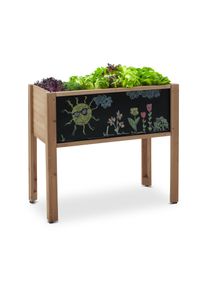 Tchibo - Kinderhochbeet - 80x40x71cm - silber - Holz / Stahl / Polyethylen