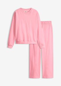 bonprix D&aacute;mska Dom&aacute;ce oblečenie so skr&aacute;ten&yacute;m vrchn&yacute;m dielom, ružov&aacute;, 52/54