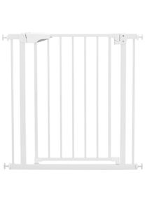 My Baby Lou T&uuml;rschutzgitter, Wei&szlig;, Metall, Kunststoff, 75-82x76 cm, Verl&auml;ngerung erh&auml;ltlich, Babysicherheit, Treppenschutzgitter