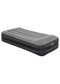 Bestway Luftbett Tritech AIR 67401 , Grau, Schwarz , Kunststoff , 97x46x191 cm , RoHS, Dekra , integrierte elektrische Pumpe, integriertes Kissen, beflockte Schlafseite , Schlafzimmer, Betten, G&auml;stebetten, Luftbetten