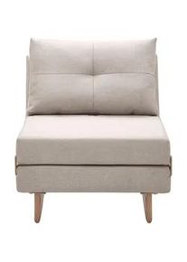 Schlafsessel Malic Beige Webstoff