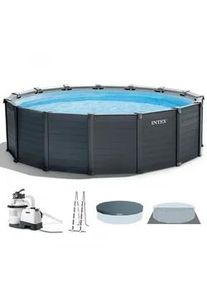Runder Pool Intex Graphite Grey Panel 26384NP