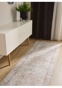 benuta Basic Loper George Roze/Beige 80x240 cm - Moderne Vintage Vloerkleden