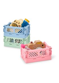 Tchibo - Składane skrzynki do przechowywania - kolor: zielony/niebieski