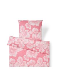 Tchibo - Pościel z polibawełny - kolor: biały/r&oacute;żowy