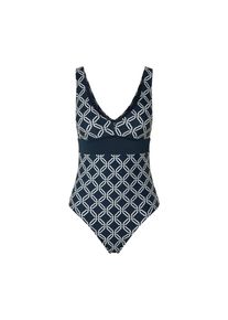 Tchibo - Kostium kąpielowy - dla pań - rozmiar 38 - kolor: niebieski/z nadrukiem