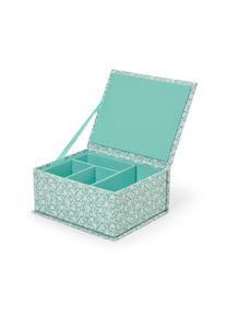 Tchibo - Szkatułka na biżuterię - kolor: zielony/biały