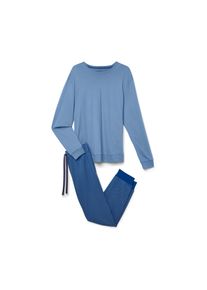 Tchibo - Piżama - dla pan&oacute;w - rozmiar S 44/46 - kolor: niebieski/z nadrukiem