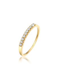 Elli DIAMONDS Diamantring &raquo;Ring Microsetting Diamant (0.15 ct.) 375 Gelbgold&laquo; goldfarben, Gr&ouml;&szlig;e 52