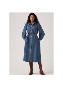 Levi's Levi's Jeanskleid &raquo;JOURNEY LS MAXI DRESS&laquo; Eingrifftaschen mit Bindeg&uuml;rtel