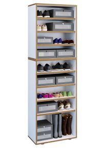 Schuhregal Vcm "Holz Regal Schuhschrank Schuhregal Salia B60", wei&szlig;, Regale, Schuhregal