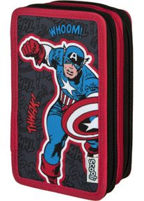 Federm&auml;ppchen Scooli "Tripledecker", Kinder, bunt (avengers), Polyester, Schreibger&auml;teetuis Federm&auml;ppchen