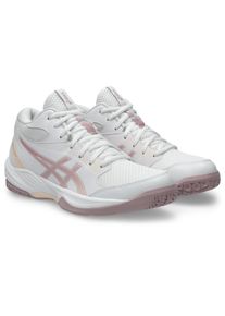 Hallenschuh asics "GEL-TASK MT 4", Damen, Gr. 40,5, rosa (wei&szlig;, morganite), Textil, Schuhe Hallenschuh