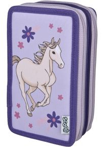 Federm&auml;ppchen Scooli "Tripledecker", Kinder, lila (magic horse), Polyester, Schreibger&auml;teetuis Federm&auml;ppchen