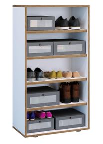 Schuhregal Vcm "Holz Regal Schuhschrank Schuhregal Salia B60", wei&szlig;, Regale, Schuhregal