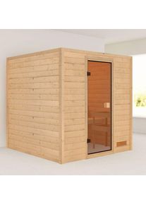 Sauna Karibu Woodfeeling Jara, sans corniche