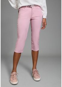 Caprihose Laura Scott, Damen, Gr. 40, N-Gr, rosa (rose), Web, Obermaterial: 98% Baumwolle, 2% Elasthan, Hosen Caprihose, Webhose f&uuml;r Casualmode und Streetwear, femininer Stil
