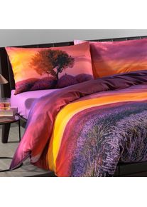 Caleffi, Bettw&auml;sche, Tramonto alla Lavanda (Bettw&auml;sche Set, 180 x 200 cm)