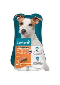ZooRoyal Saftige Pastete Mono-Protein Huhn Hunde-Nassfutter getreidefrei 15x175g