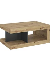 Home Affaire, Couchtisch &raquo;Luci&laquo; Breite 104 cm, eichefarben Artisan/Kosmos Anthrazit, B/H/T: 104 cm, eichefarben Artisan/Kosmos Anthrazit