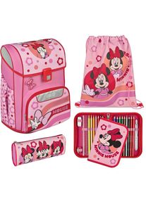 Scooli, Unisex, Schulranzen &raquo;Easy Start&laquo; Reflektoren, Minnie Mouse, B/H/T: 29,5 cm x 36,5 cm x 29 cm, Schulranzen-Set &raquo;Easy Start&laquo;