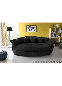 COTTA, &raquo;Aruba&laquo; gem&uuml;tliches Megasofa in XXL in organischer Form mit vielen Kissen, lava/charcoa, Luxus-Microfaser (100% Polyester); Microfaser-