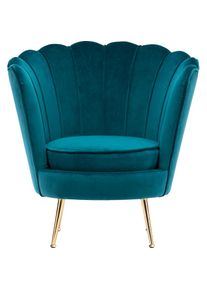 Kayoom, &raquo;Sofa Barbara 125, hochwertiger Velvet-Stoff mit samtweicher Haptik&laquo; 1 Stk. tlg. Angesagtes 1-Sitzer-Sofa, Mini Sofa, M&ouml;belf&uuml;&szlig;e 