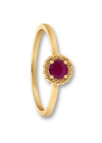 ONE ELEMENT, Damen, Goldring &raquo;Rubin Ring aus 333 Gelbgold&laquo;, gold, gold, mit Liebe gefertigt aus 333 Gelbgold