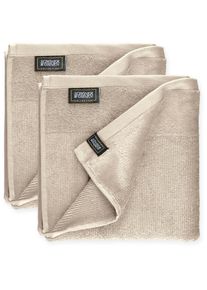 Sch&ouml;ner Wohnen Kollektion SCH&Ouml;NER WOHNEN-Kollektion, Handt&uuml;cher &raquo;Sense&laquo; mit Velourborte, hautschmeichelnde Airtouch Qualit&auml;t, super weich, beige, Frottee, Obermaterial: 100% 