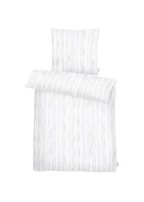 Apelt, Bettw&auml;sche &raquo;Sky Gots&laquo; 2 Stk. Bio-Baumwolle, Pflegeliecht, grau, Mako-Satin, Obermaterial: 100% Baumwolle, B/L: 155 cm x 220 cm - 1 Stk.