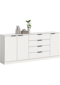 Home Affaire, Sideboard &raquo;SKARDE, Breite 185 cm, 4 Schubk&auml;sten, 3 T&uuml;ren, viel Stauraum&laquo; in verschiedenen Farben und Breiten erh&auml;ltlich, individuell 