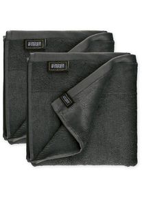 Sch&ouml;ner Wohnen Kollektion SCH&Ouml;NER WOHNEN-Kollektion, Handt&uuml;cher &raquo;Sense&laquo; mit Velourborte, hautschmeichelnde Airtouch Qualit&auml;t, super weich, anthrazit, Frottee, Obermaterial: 100