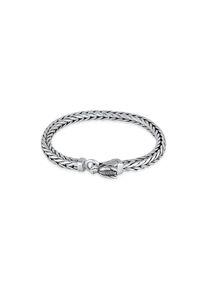 Kuzzoi, Herren, Armkette &raquo;Armband Herrn Drache Zirkonia Ringverschluss 925er Silber&laquo;, Silber, Silber, Armband mit Drachen-kopf aus 925er Sterling 