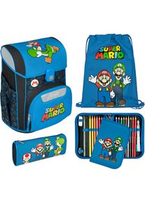 Scooli, Unisex, Schulranzen &raquo;Easy Start&laquo; Reflektoren, Super Mario, B/H/T: 29,5 cm x 36,5 cm x 29 cm, Schulranzen-Set &raquo;Easy Start&laquo;