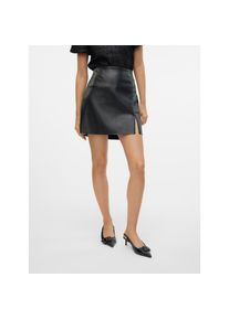 V&eacute;ro Moda Vero Moda, Damen, Lederimitatrock &raquo;VMNELLY HR SHORT PL SKIRT NOOS&laquo;, Black, S (36), Minirock von Vero Moda