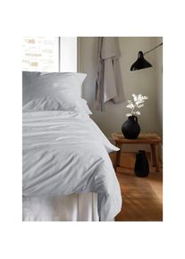 Irisette, Bettw&auml;sche &raquo;Premium Satin Bettw&auml;sche Paris&laquo; 2 Stk. hochwertige Uni Premium Bettw&auml;sche mit Rei&szlig;verschluss, 100% Baumwolle, grau, Mako-Satin, 