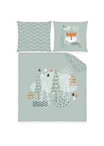 Baby Best, Babybettw&auml;sche &raquo;babybest Nordic Forest&laquo; 2 tlg. mit Wendefunktion, bunt, Renforc&eacute;, Obermaterial: 100% Baumwolle, B/L: 80 cm x 80 cm - 1 Stk.