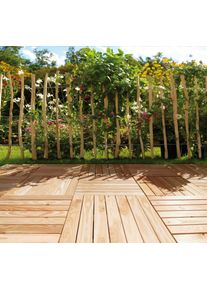 Konifera, Holzfliesen &raquo;aus hochwertigem L&auml;rchenholz&laquo; Set, 10 Stk. tlg. 10 Fliesen &agrave; 50x50 cm, natur, Holzwerkstoff, 10 Stk., natur