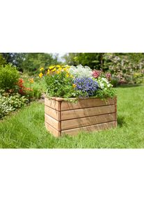 Konifera, Pflanzk&uuml;bel &raquo;aus langlebigem L&auml;rchenholz&laquo; BxTxH: 40x40x43 cm, natur, Holzwerkstoff, B/H/T: 40 cm x 43 cm x 40 cm, natur