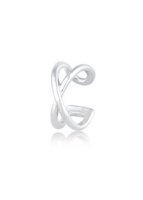 Elli, Damen, Ohrklemme &raquo;Ohrringe Single Earcuff Klemme X-Design 925 Silber&laquo;, Silber, Silber, Modische X-Form Earcuff Ohrringe f&uuml;r Frauen