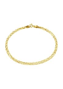 Luigi Merano, Damen, Armband &raquo;Armband geflochtene Fantasiekette, Gold 585&laquo;, Gold, Gold, 585 Gelbgold