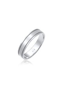Elli Premium, Damen, Partnerring &raquo;Ring Paarring Bandring Trauring Hochzeit Ehe 925 Silber&laquo;, Silber, 62, Stilvolle Partnerringe im schlichten Design