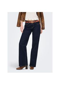 Only, Damen, High-waist-Jeans &raquo;ONLJUICY LW WIDE LEG DNM RINSE MAE NOOS&laquo; Baumwollmischung, high waist, wide fit, Dark Blue Denim, 27 - L&auml;nge 32, Wide 