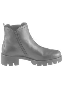 Gabor, Damen, Chelseaboots , Plateau, Herbstboots, Stiefelette mit angesagter Profilsohle, black, 41, Chelseaboots mit Stretcheinsatz und Innen-RV